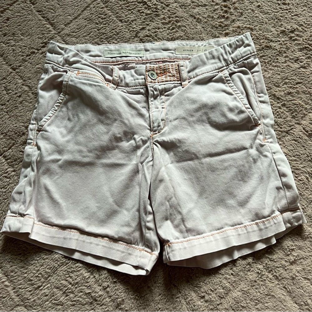 Pilcro & The Letterpress Cotton Blend Hyphen Chino Shorts‎ Preppy Cottage Sz 26